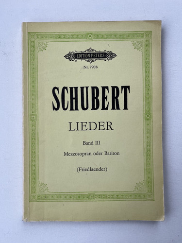Noten schubert lieder - schubert.,