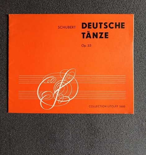Schubert deutsche tänze 33 - tänze, op.33