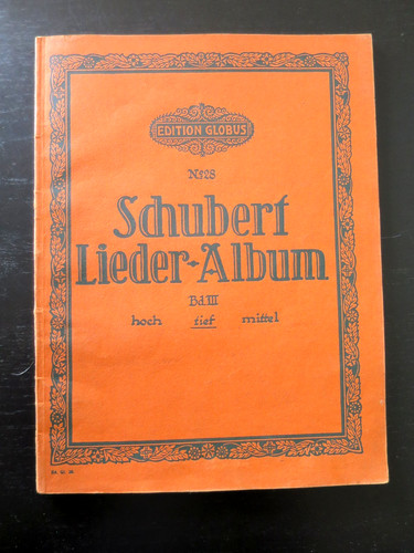 Schubert lieder album - -,