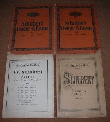 Konvolut noten franz schubert - konvolut,