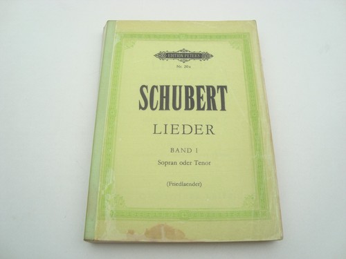 Notenbuch schubert lieder - notenbuch,