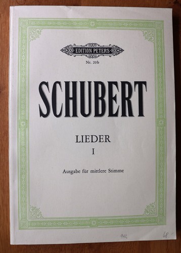 Schubert lieder ausgabe - lieder, i