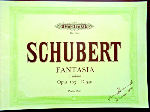 Schubert fantasia opus 103 - schubert,