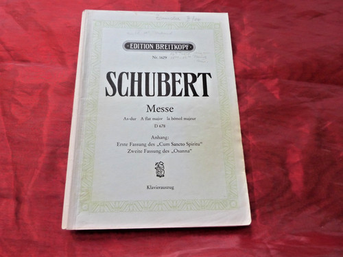 Schubert messe dur - as-dur, d