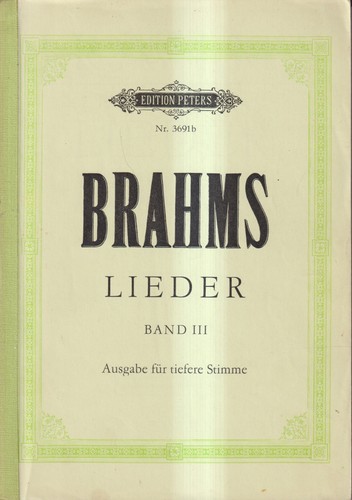 Noten brahms lieder band - brahms,,