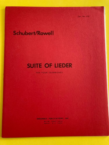 Suite lieder schubert - suite, f.