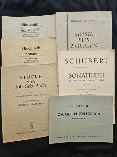 Violine konvolut bach - violine:, /